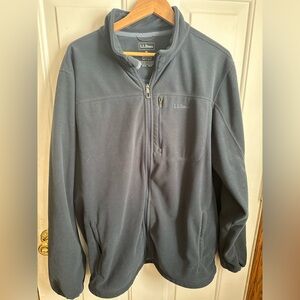 L.L. Bean Men's blue Fleece Jacket XL Tall Winter Warm Layer Outdoor